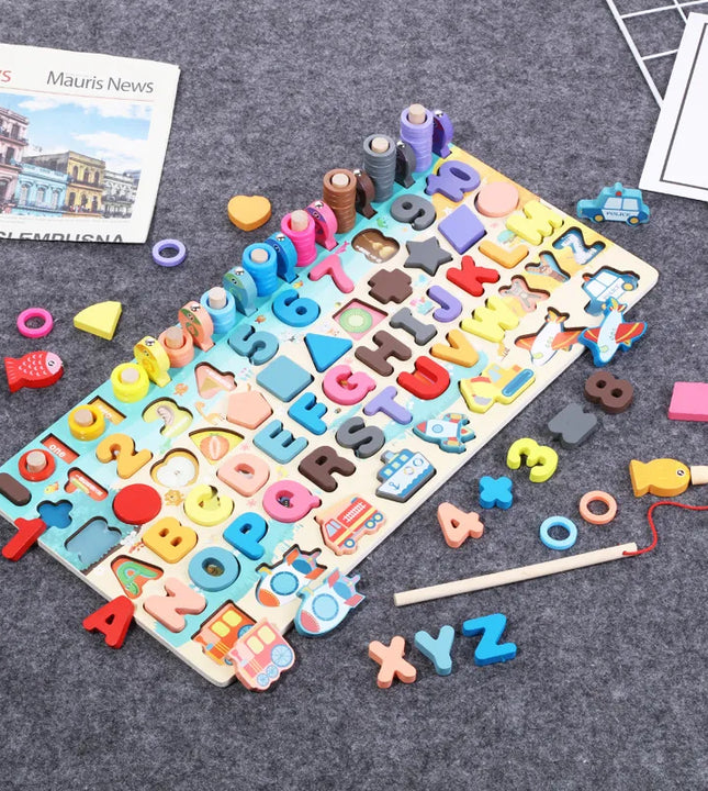 Wooden Montessori Educational Toys Set